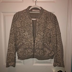 Zara Embroidered Bomber Jacket